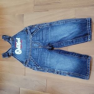 Oshkosh denim jean overalls cargo style‎ 12 month